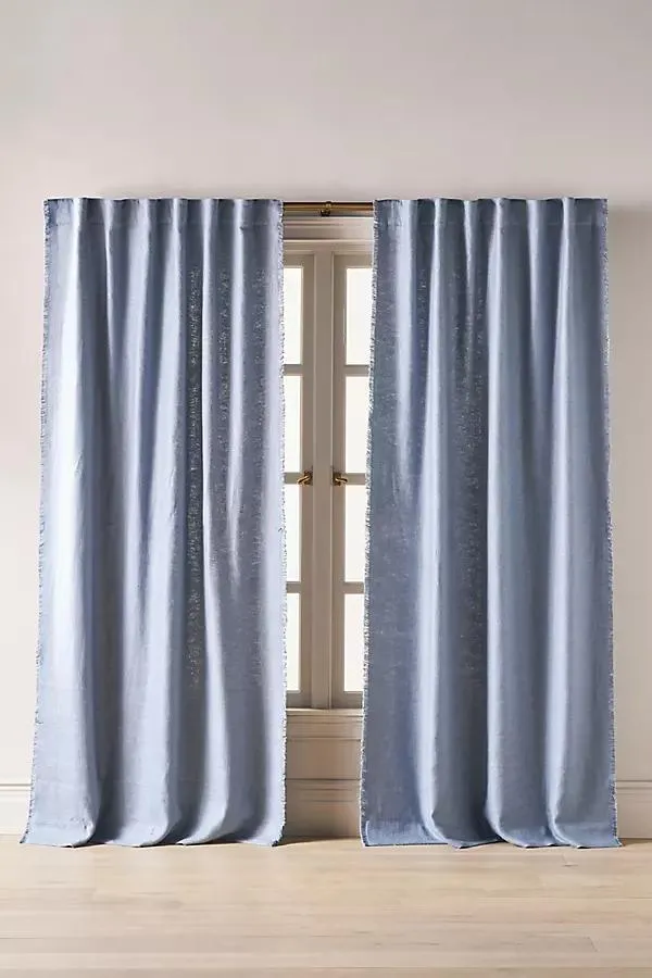 Luxe Linen Blend Woven Curtain