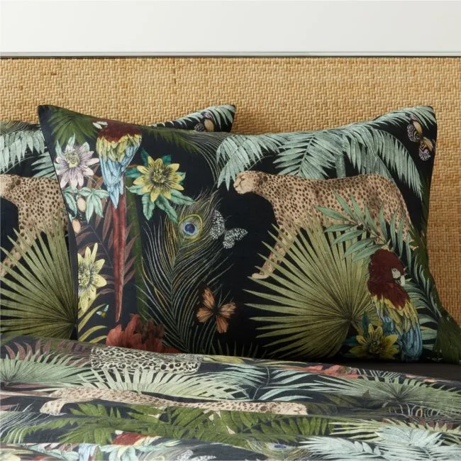 Palm Grove Linen Standard Pillow Shams Set of 2