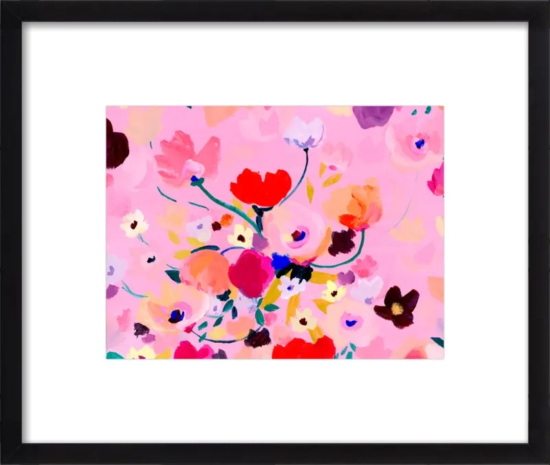 Pink Posey by KT Smail for Artfully Walls