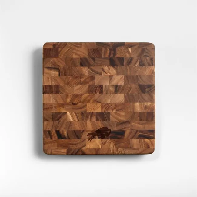 NFL Buffalo Bills Square End Grain Cutting Board