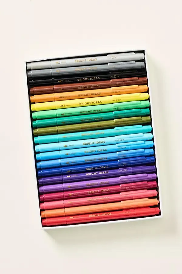 Bright Ideas Double-Ended Colored Brush Pens