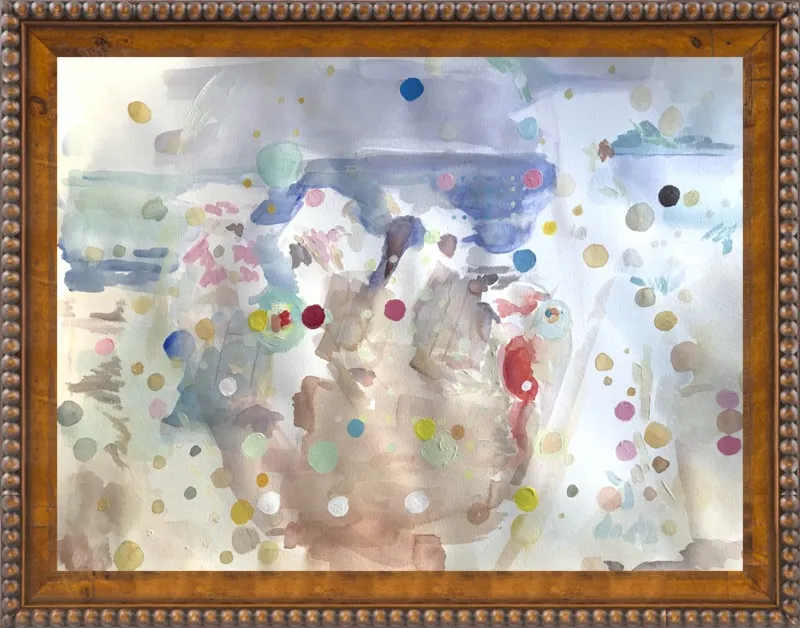 Beach scene (from memory)  by Hannah Dean for Artfully Walls