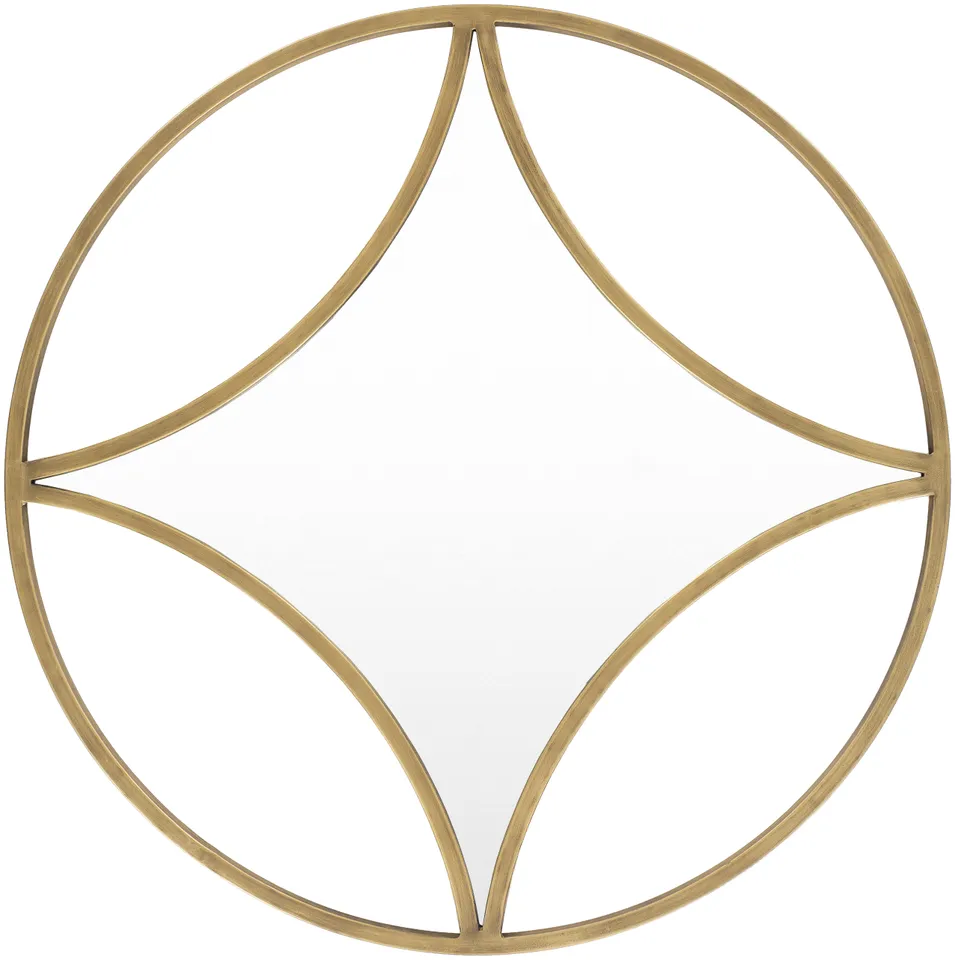 Luxley Gold 30"H x 30"W x 1"D Mirror