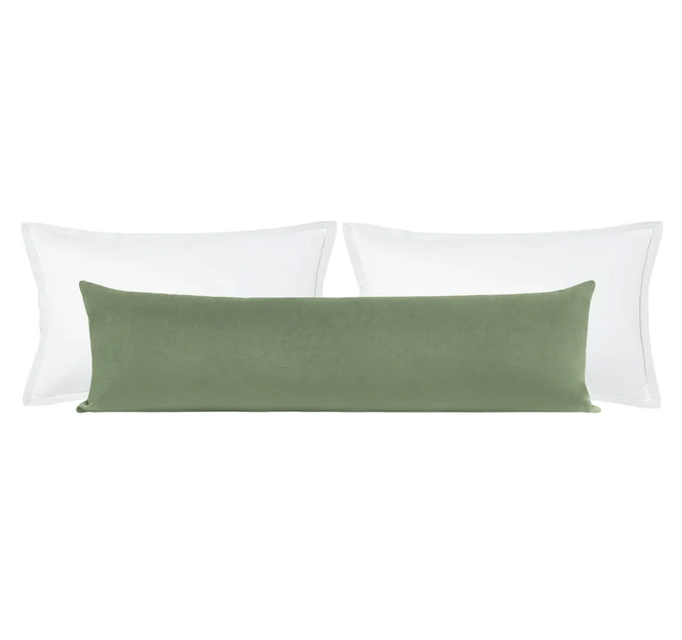 THE XL LUMBAR :: SOCIETY VELVET // EUCALYPTUS - SWATCH 4" X 4"