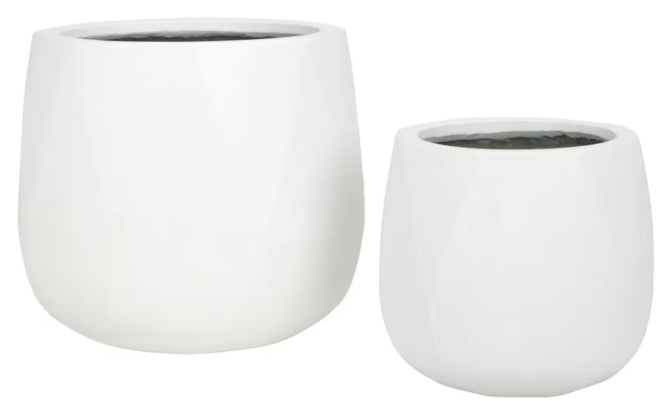 Kane Planter Pot, Set Of 2 - White