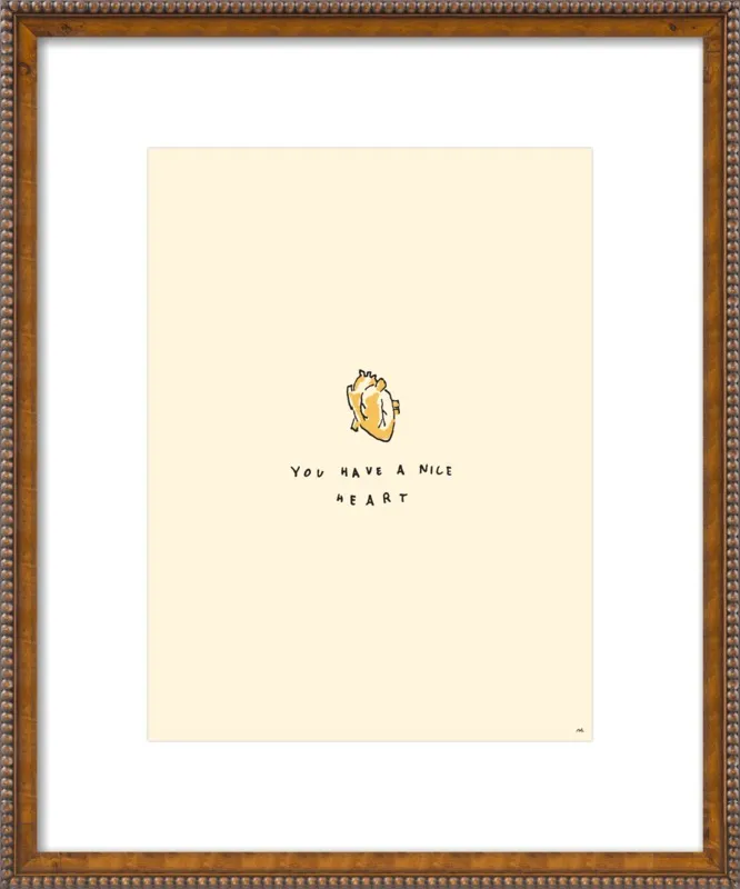 You Have A Nice Heart by Melody Hansen for Artfully Walls