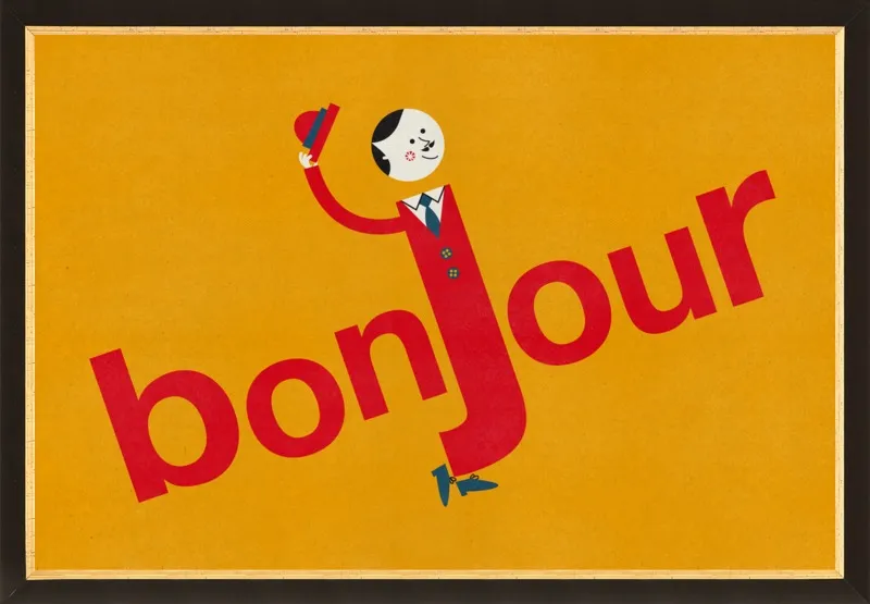 Bonjour by Blanca Gómez for Artfully Walls