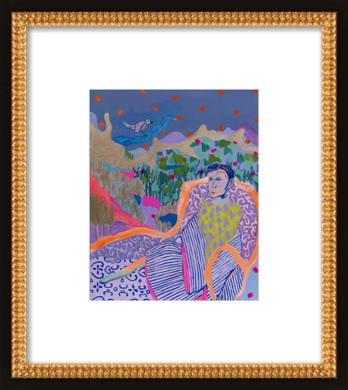 "The Nightingale" illustration by Davina Shefet for Artfully Walls