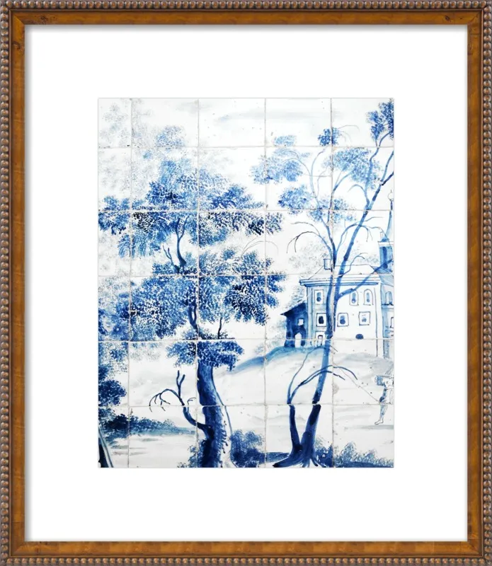 Lisbon Blue Tiles Two by Lupen Grainne for Artfully Walls