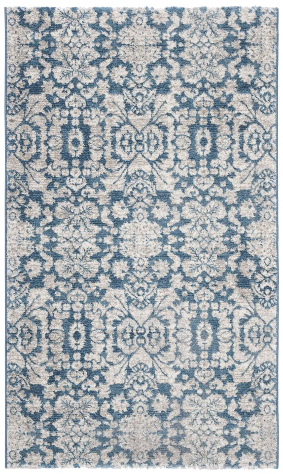 Arlo Home Woven Area Rug, SOF381C, Blue/Beige,  2' X 3'