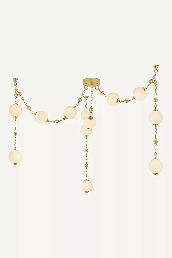 Corda 12-Light Hand-Blown Glass Chandelier by Moniomi