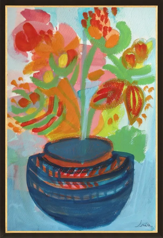 Red Flowers by Iria Fernandez Alvarez for Artfully Walls