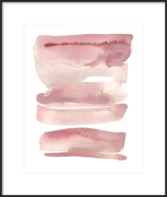 pink waves by Kelly Witmer for Artfully Walls