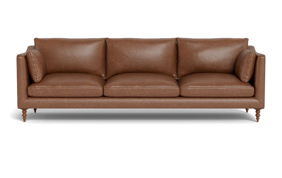 Caitlin Leather 3-Seat Sofa by The EverygirlÃ?Â®
