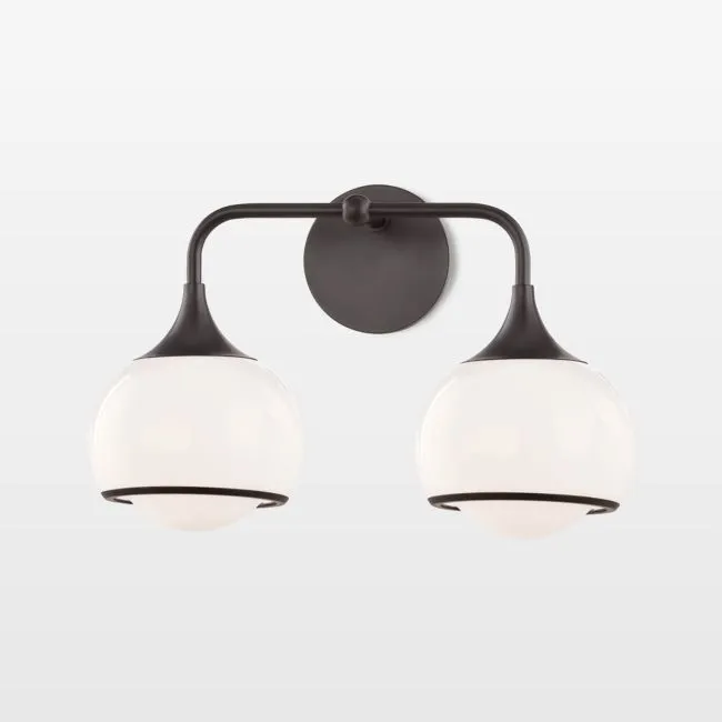 Porto Bronze 2-Light Sconce