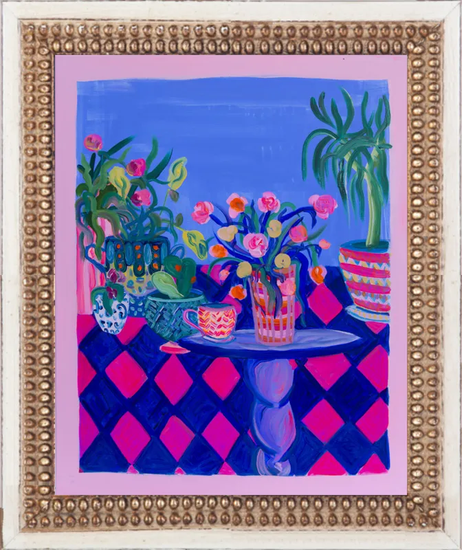Pots and Plants painting by Davina Shefet for Artfully Walls