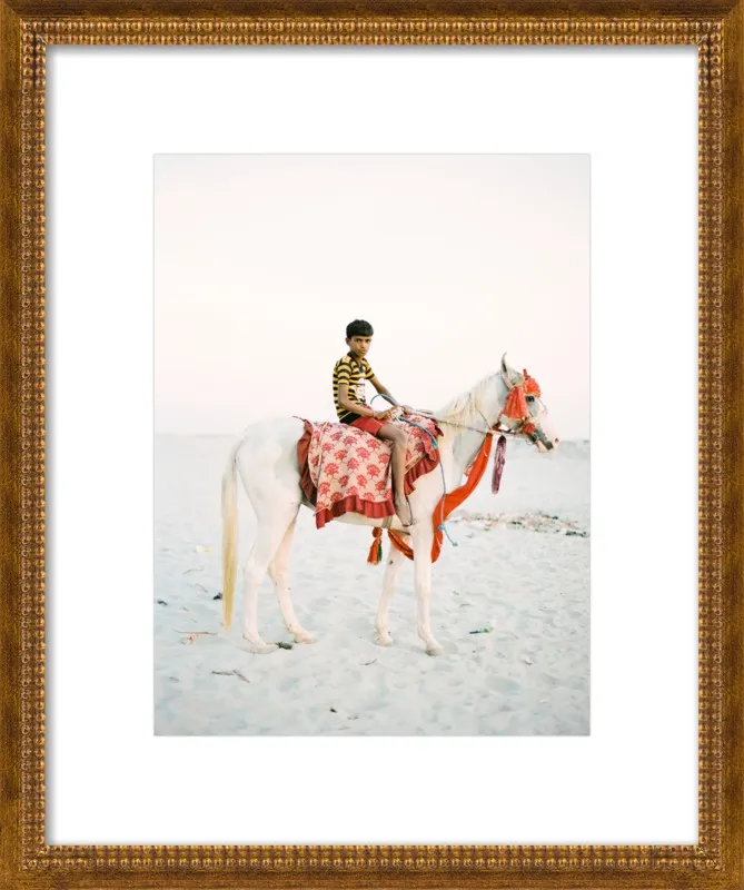 Boy on Horse by Andrew Jacona for Artfully Walls