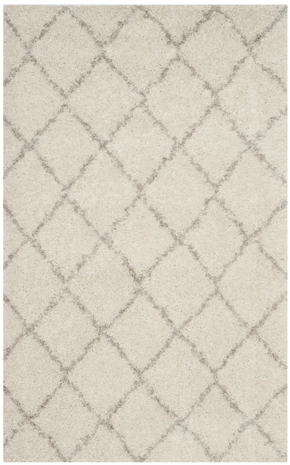 Arlo Home Woven Area Rug, ASG742A, Ivory/Beige,  4' X 6'