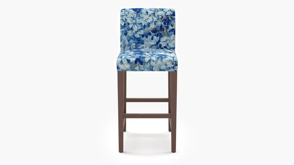 Signature Dining Bar Stool, Limoges Bois De Chene, Walnut Square Tapered Leg