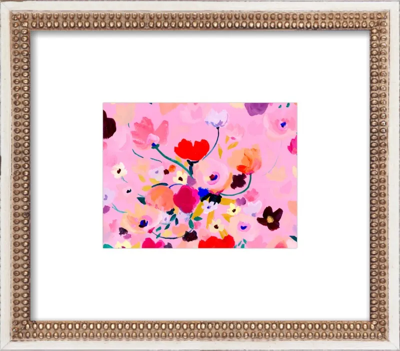 Pink Posey by KT Smail for Artfully Walls