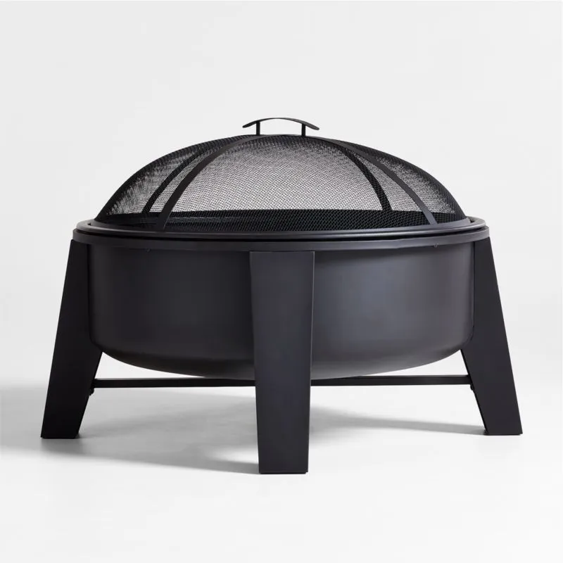 Torin Round Black Metal Fire Pit