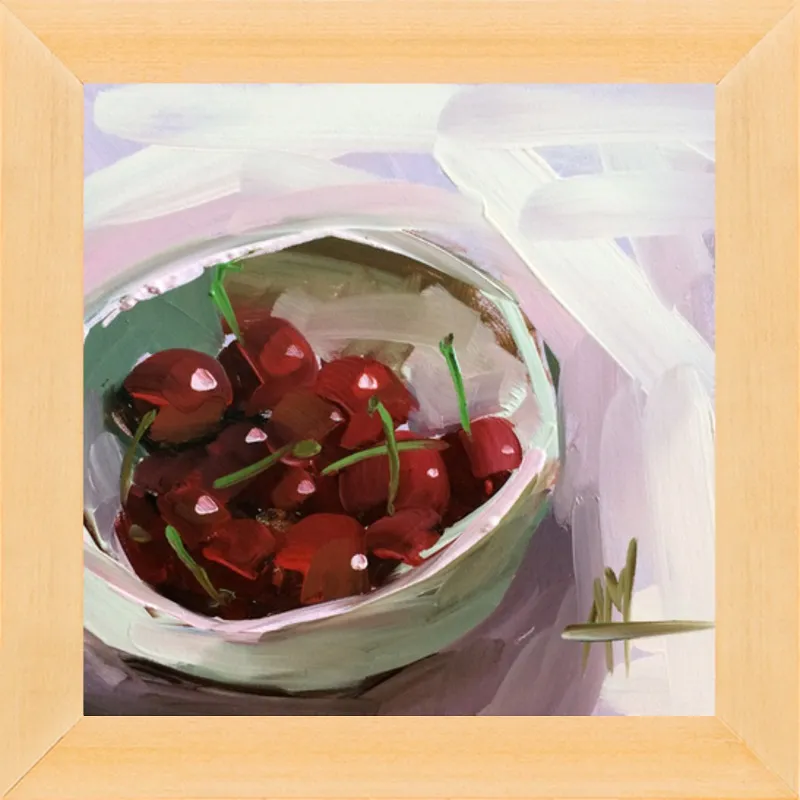 bowl of cherries no. 7 by Angela Moulton for Artfully Walls