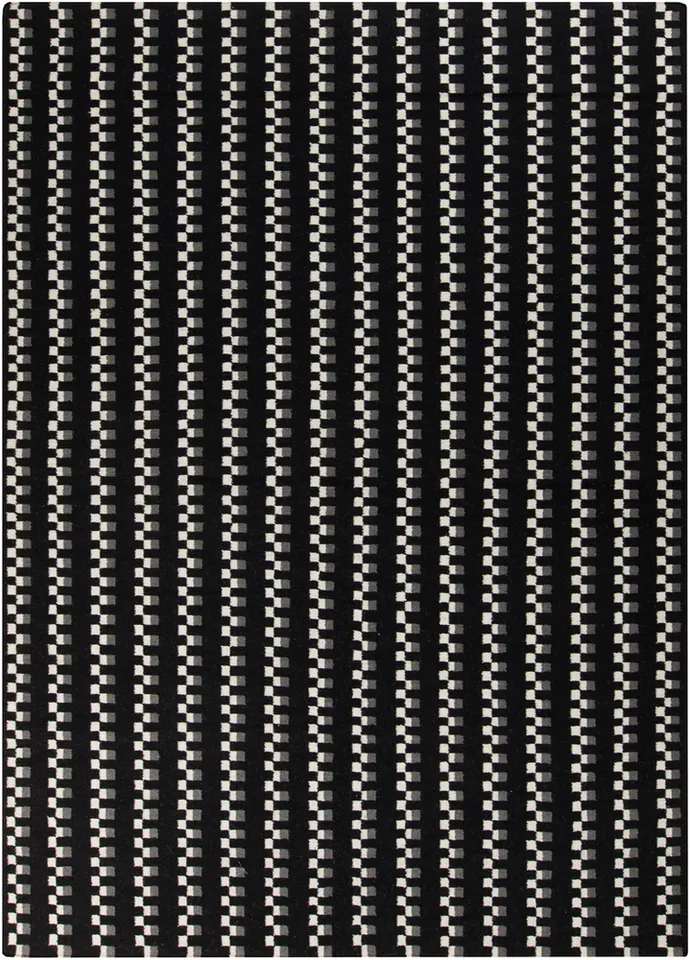 Frontier Black Indoor 8' x 11' Handmade Rug