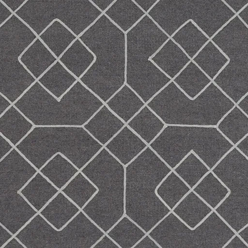Seabrook Black Indoor 3'6" x 5'6" Handmade Rug