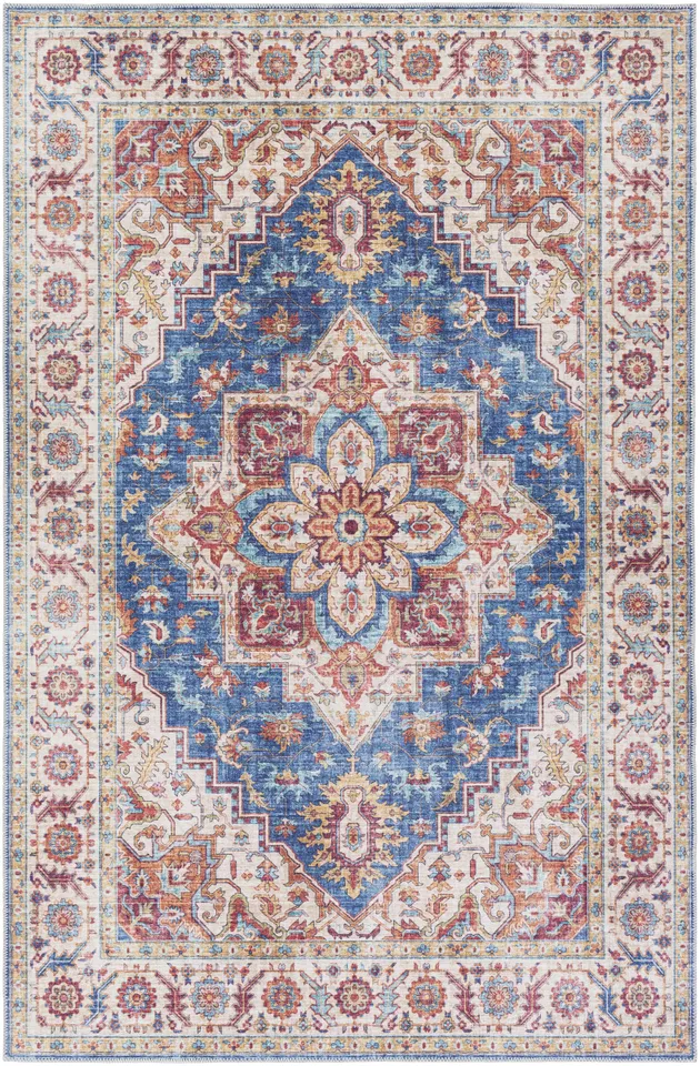 Iris Beige Indoor 27" x 45" Machine Woven Rug