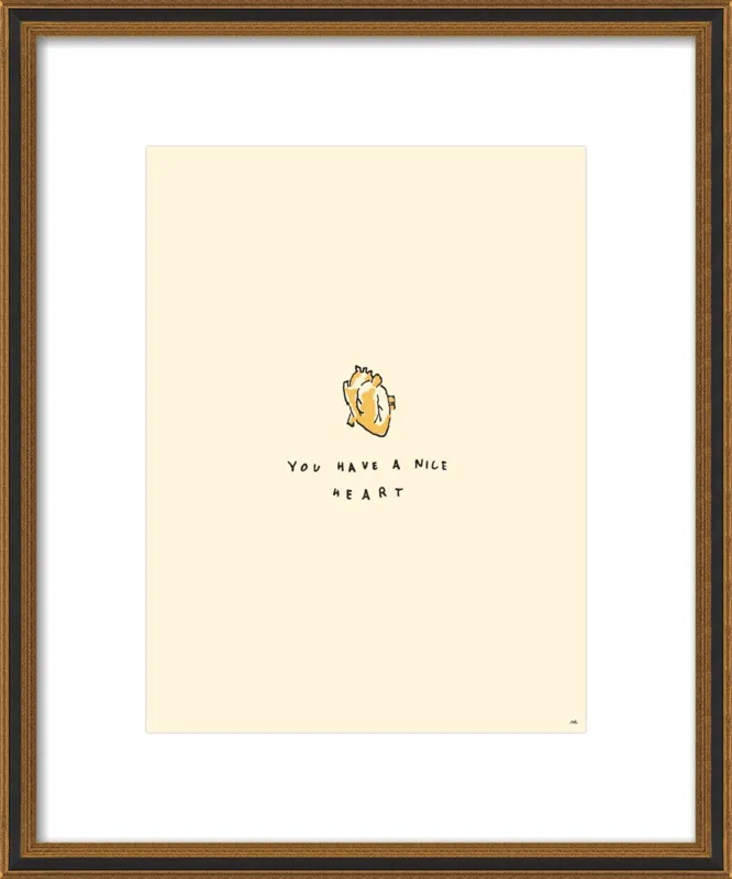 You Have A Nice Heart by Melody Hansen for Artfully Walls