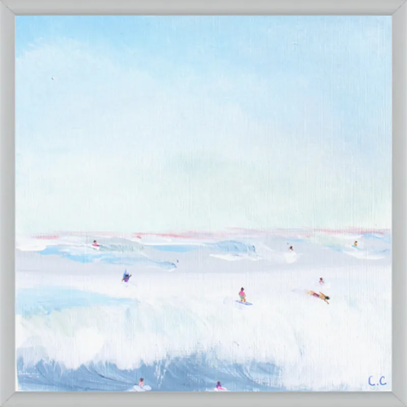 Soft Blue Surf  by Caroline Chriss  for Artfully Walls