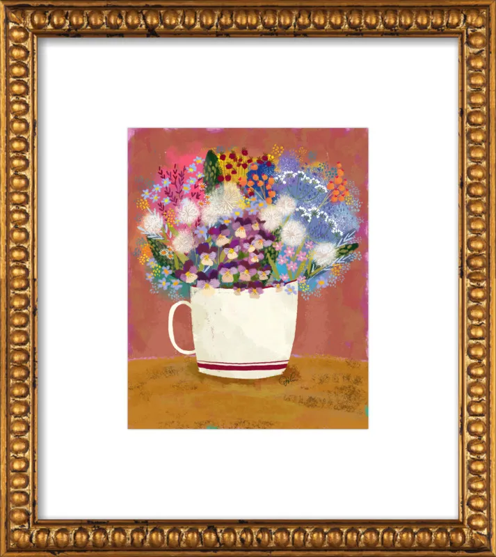 Violas in Russet by Joy Laforme for Artfully Walls