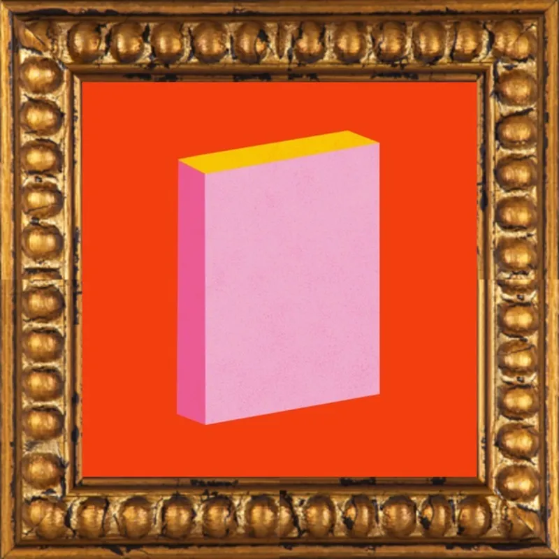 Color Books 3, Scarlet, Pink & Gold by Jessica Poundstone for Artfully Walls