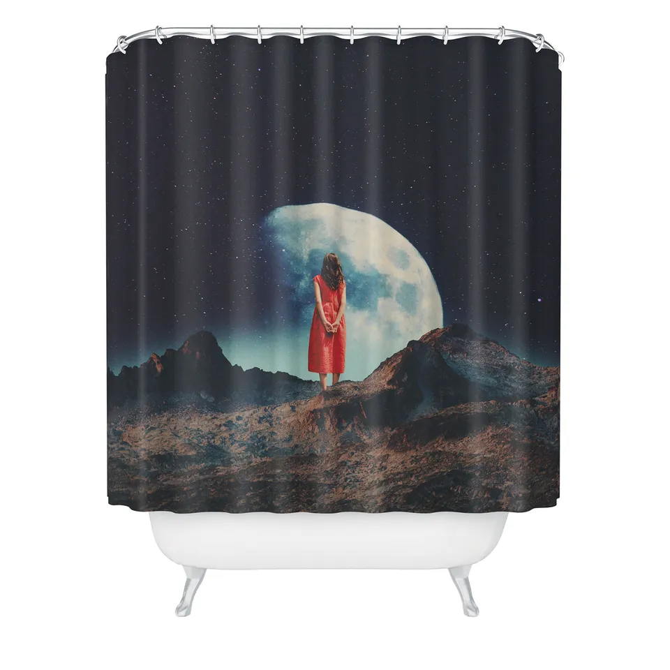 I Am Here Waiting For You by Frank Moth - Shower Curtain Standard 71" x 74" with Rings