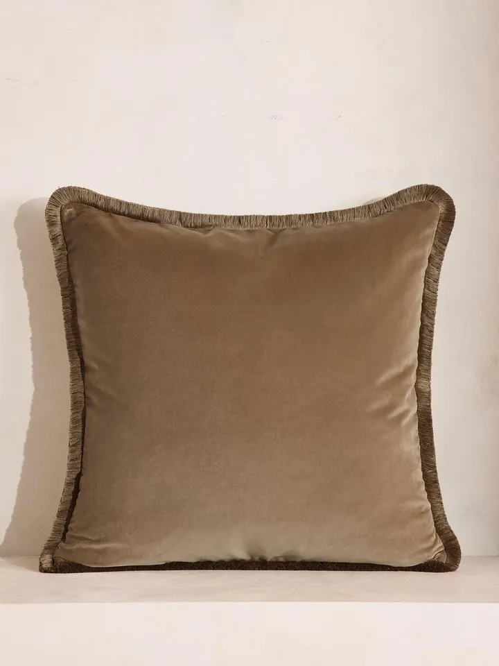 Margeaux Large Square Cushion, Truffle, US