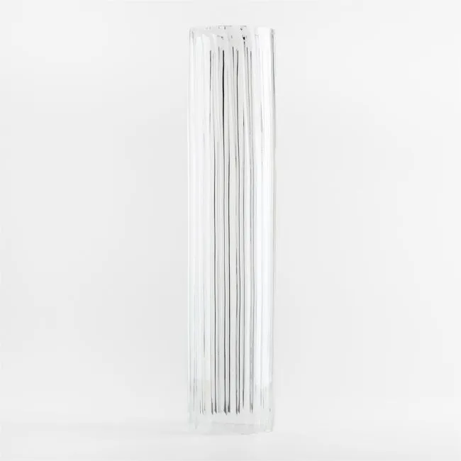 Lisbon Glass Taper Candle Holder Sleeve Large 22"