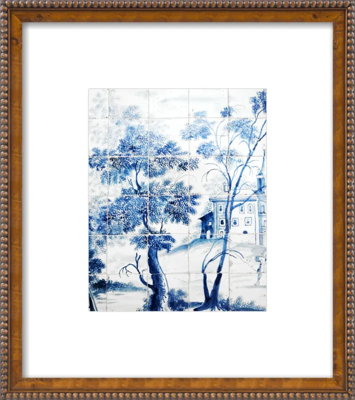 Lisbon Blue Tiles Two by Lupen Grainne for Artfully Walls