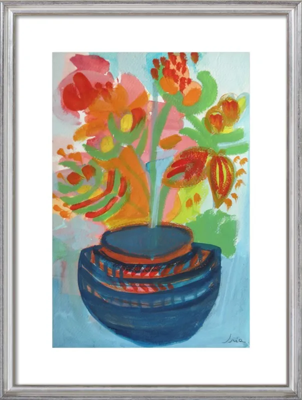 Red Flowers by Iria Fernandez Alvarez for Artfully Walls
