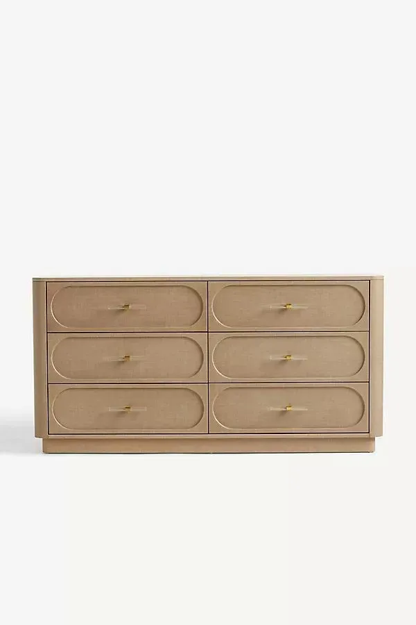 Evers Linen Six-Drawer Dresser