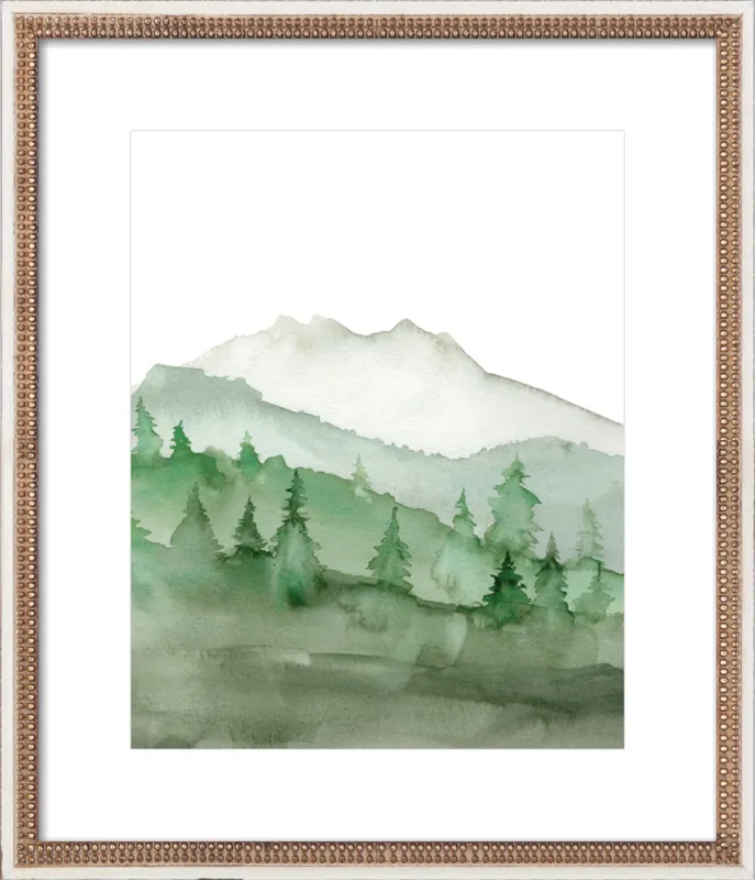Watercolor Mountain Art Print by Lana Effron for Artfully Walls