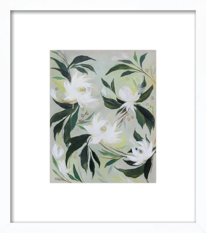 White Gardenia by Rachel Roe for Artfully Walls