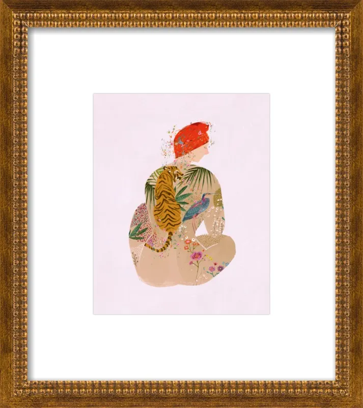 Tattooed Woman by Victoria Ball for Artfully Walls