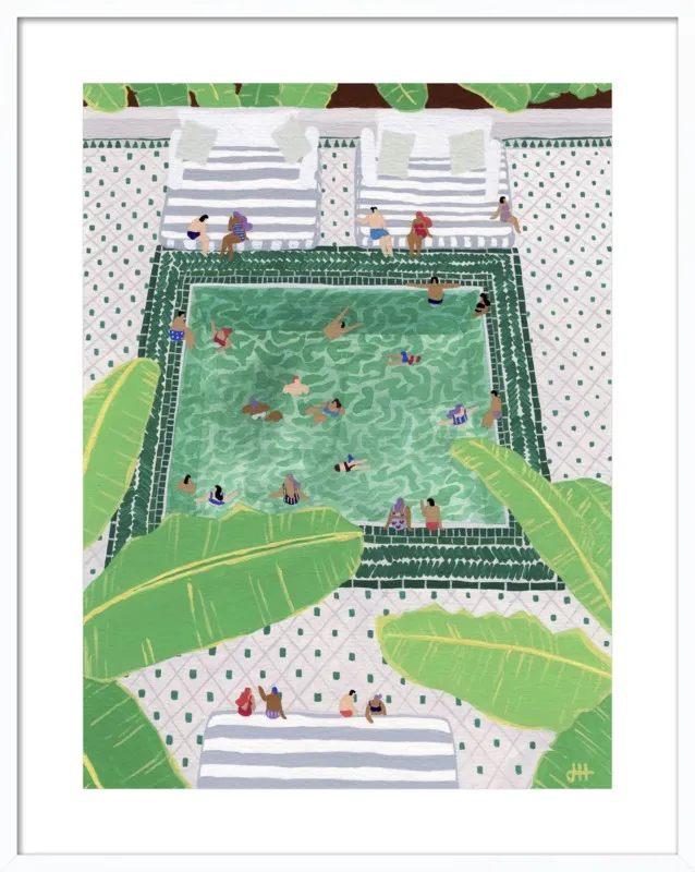 Green Riad by Joanne Ho for Artfully Walls