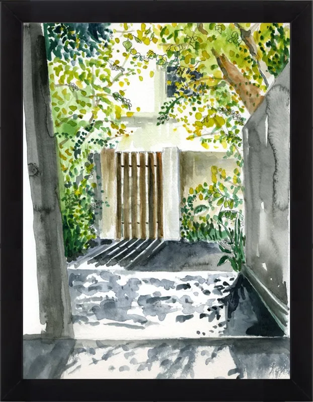 Garden Gate by Miri Eshet for Artfully Walls