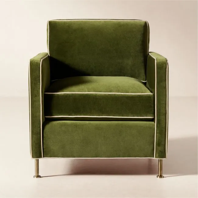 Brett Jade Green Velvet Accent Chair Set of 2