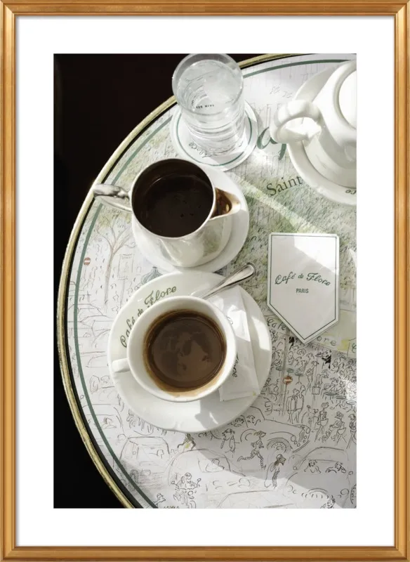 Chocolat chaud au Café de Flore by Lauren & Annael Tolila for Artfully Walls