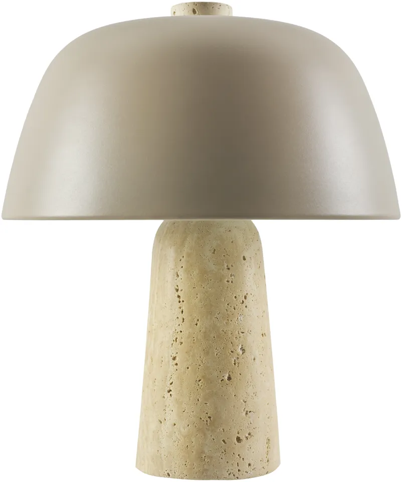 Fes  Natural 13"H x 11"W x 11"D Accent Table Lamp