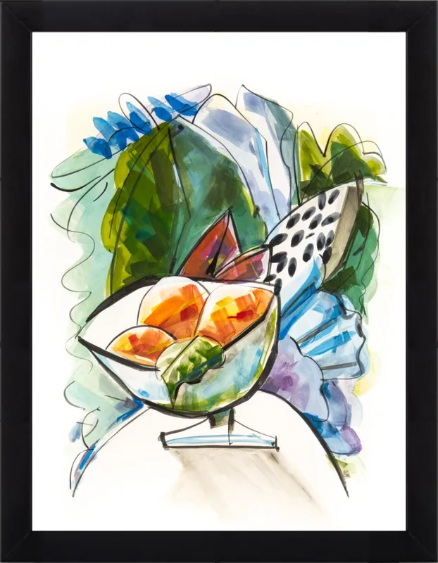 Still life with oranges by Becky Aubry for Artfully Walls