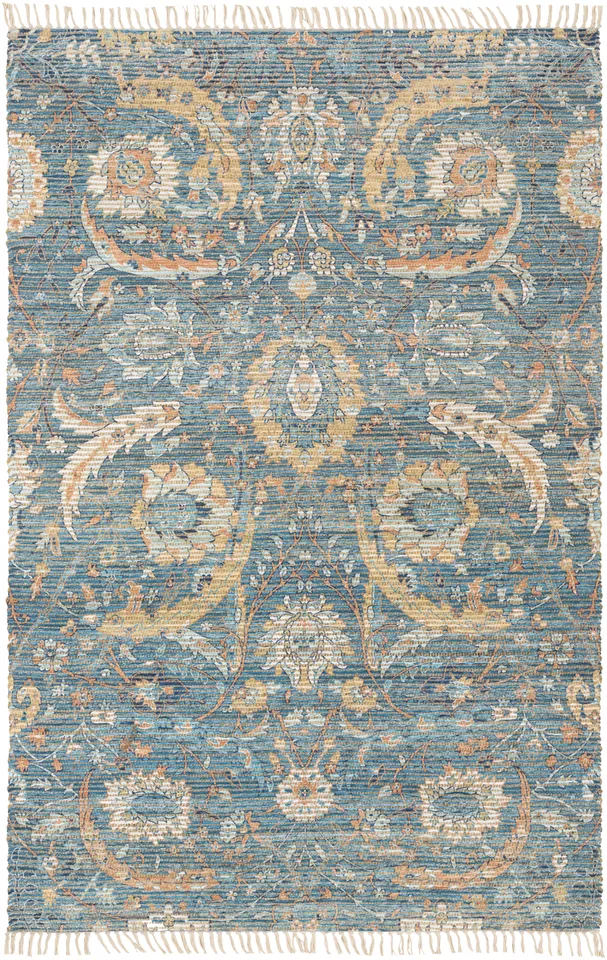 Coventry Blue Indoor 2'6" x 4' Handmade Rug
