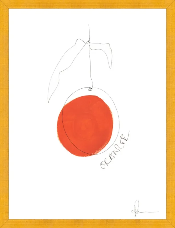 Orange by Polly Mann for Artfully Walls